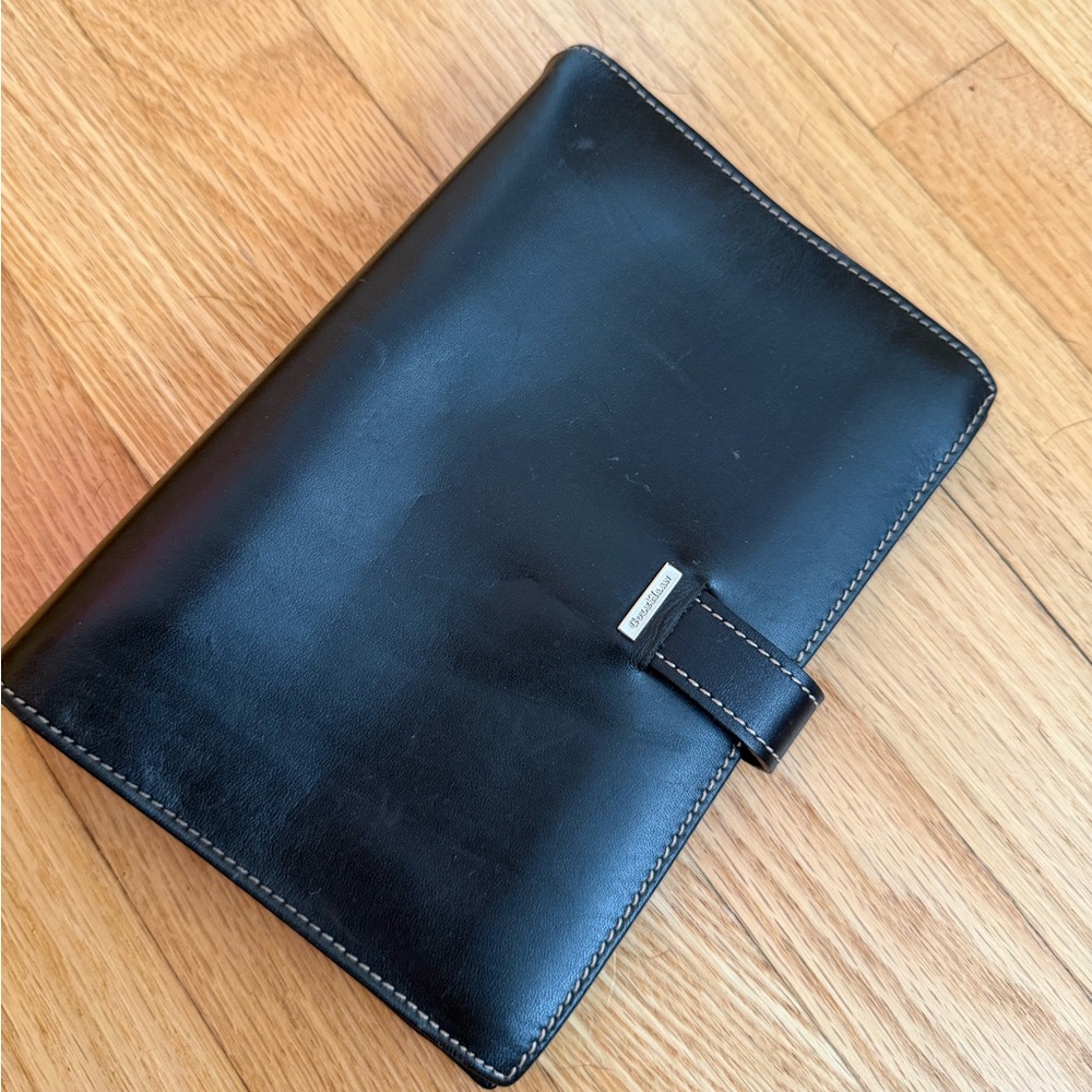 Cole Haan Black Leather Planner